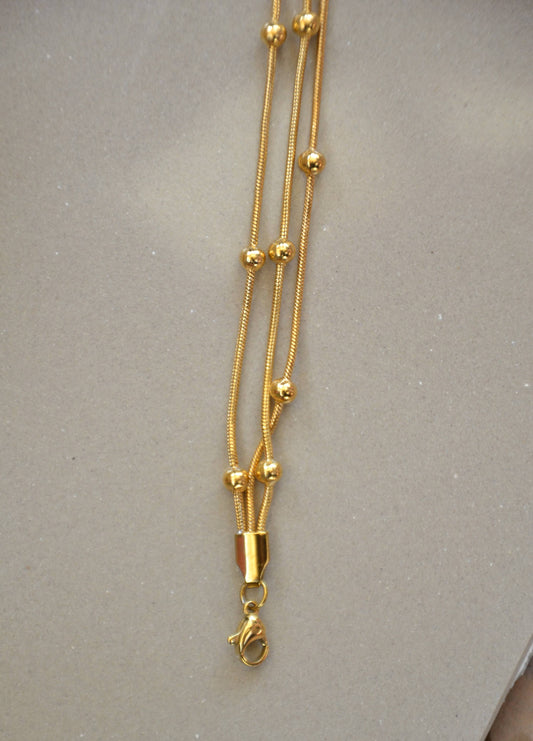 Elegant Triple Layered Beaded Bracelet