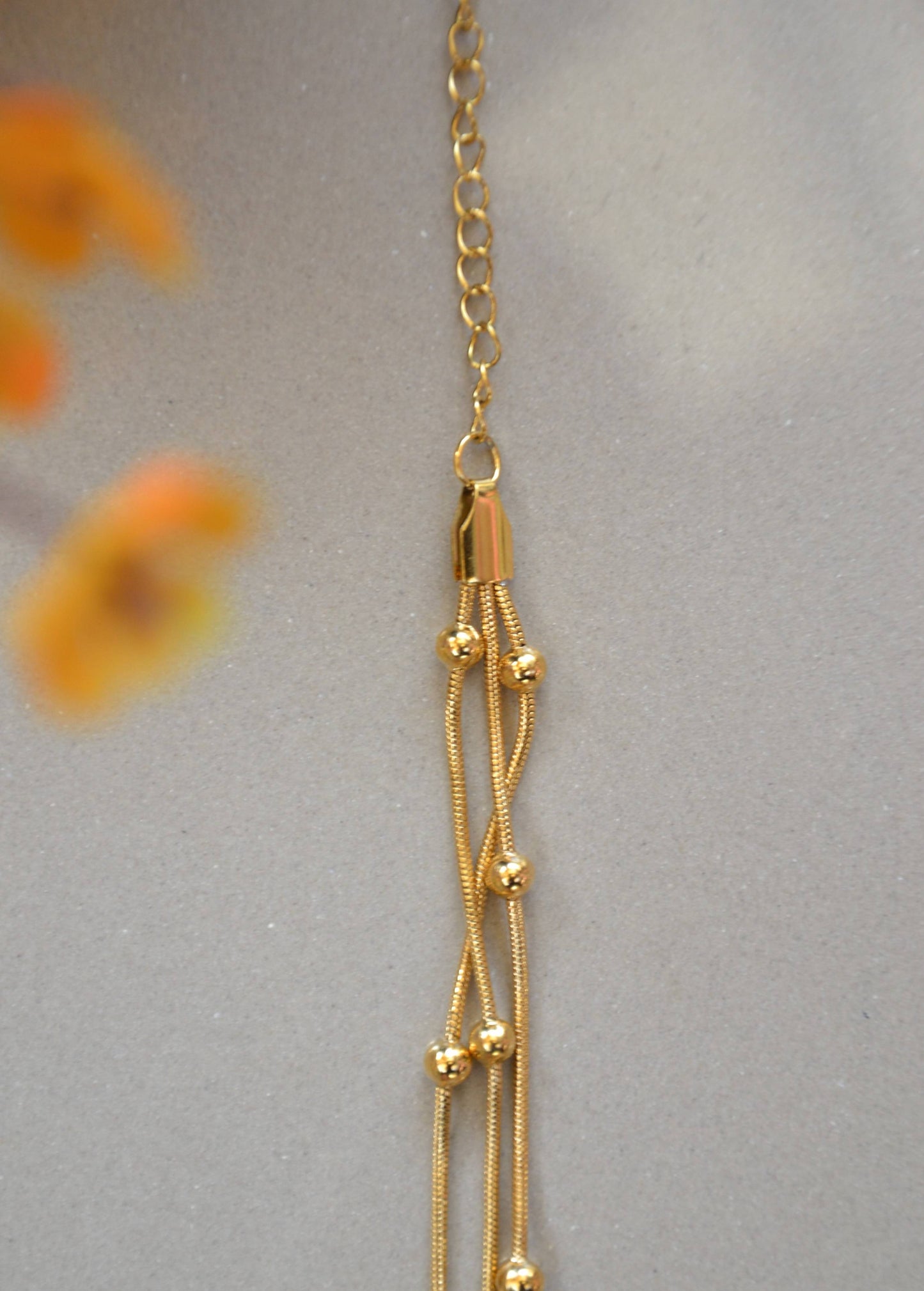 Elegant Triple Layered Beaded Bracelet