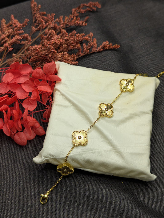 Golden Blossom Charm Bracelet